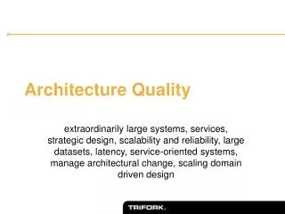 Architecture Quality