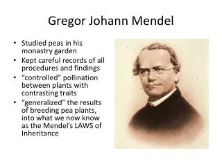 Gregor Johann Mendel