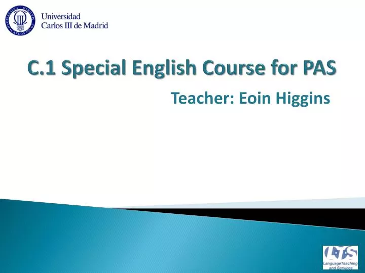 c 1 special english course for pas