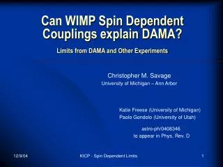 Can WIMP Spin Dependent Couplings explain DAMA? Limits from DAMA and Other Experiments