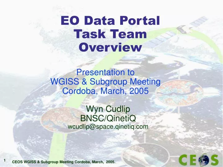 eo data portal task team overview