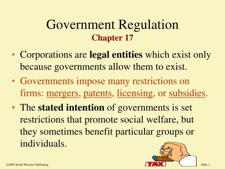 government regulation chapter 17