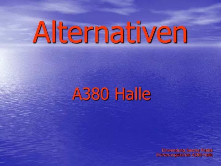 alternativen