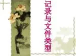 记录与文件类型 - slide 1
