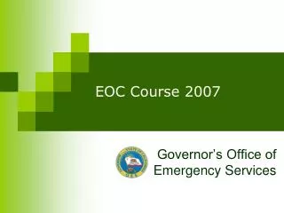 EOC Course 2007