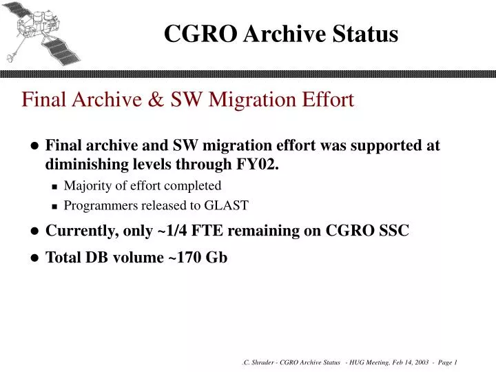 cgro archive status