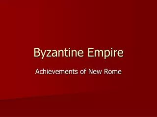 Byzantine Empire