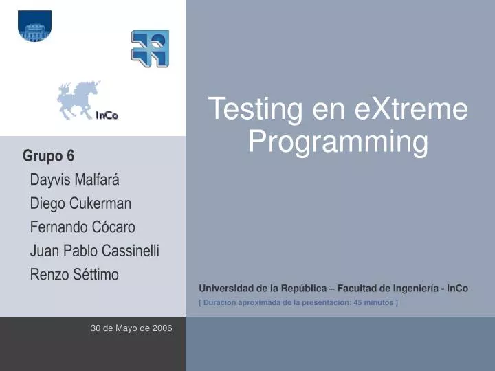 testing en extreme programming