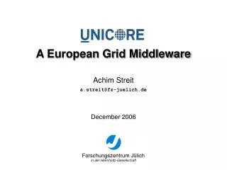 A European Grid Middleware