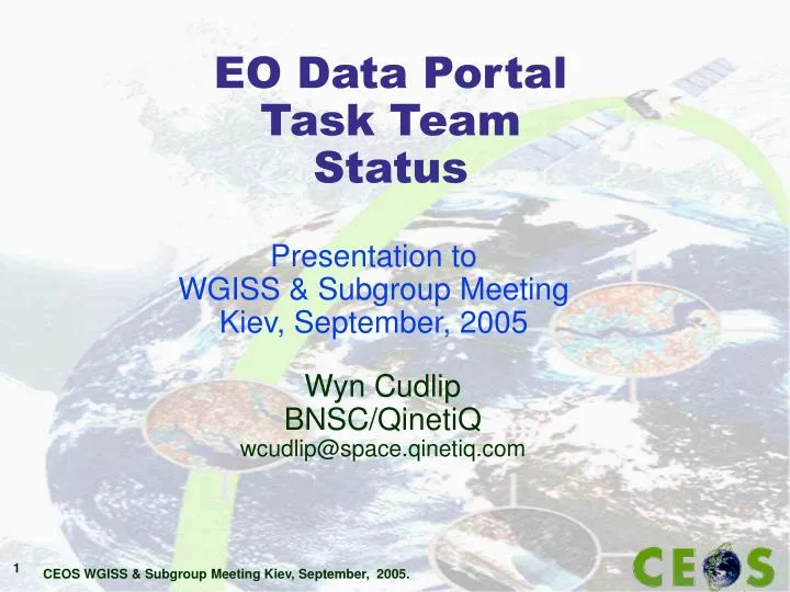 eo data portal task team status
