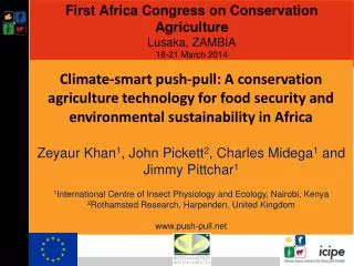 First Africa Congress on Conservation Agriculture Lusaka, ZAMBIA 18-21 March 2014