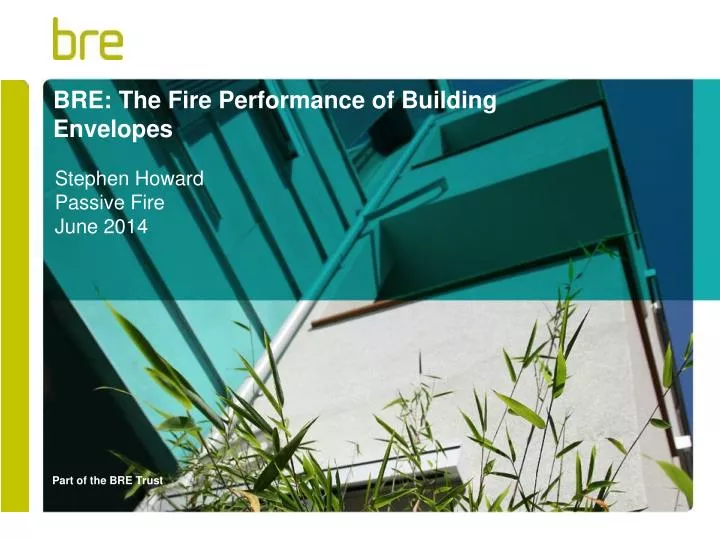 bre the fire performance of building envelopes