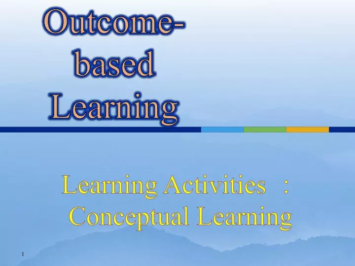 outcome based learning