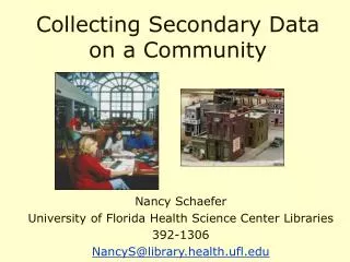 Collecting Secondary Data on a Community