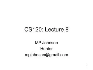 CS120: Lecture 8