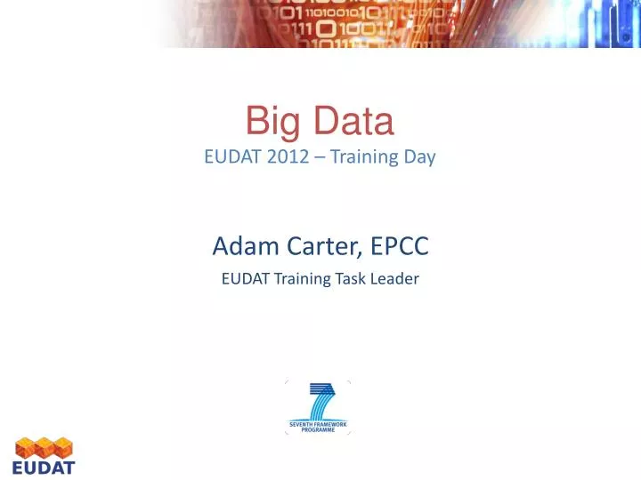 big data eudat 2012 training day