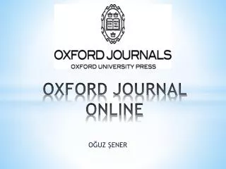 OXFORD JOURNAL ONLINE