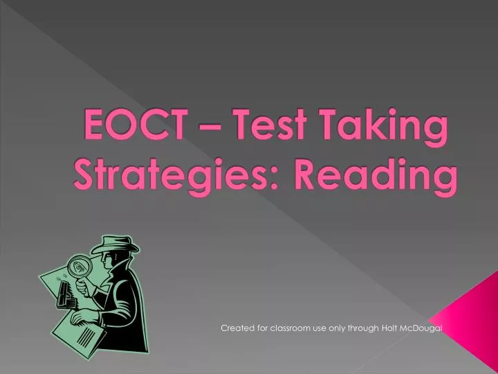 eoct test taking strategies reading