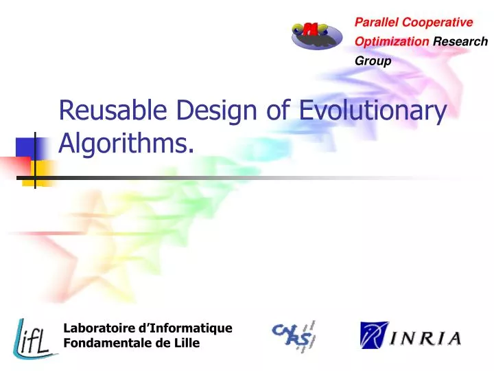 reusable design of evolutionary algorithms