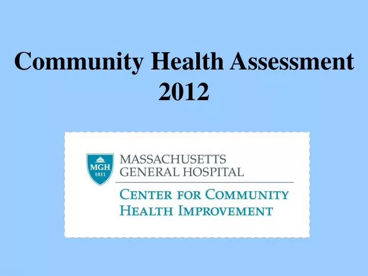 community health assessment 2012
