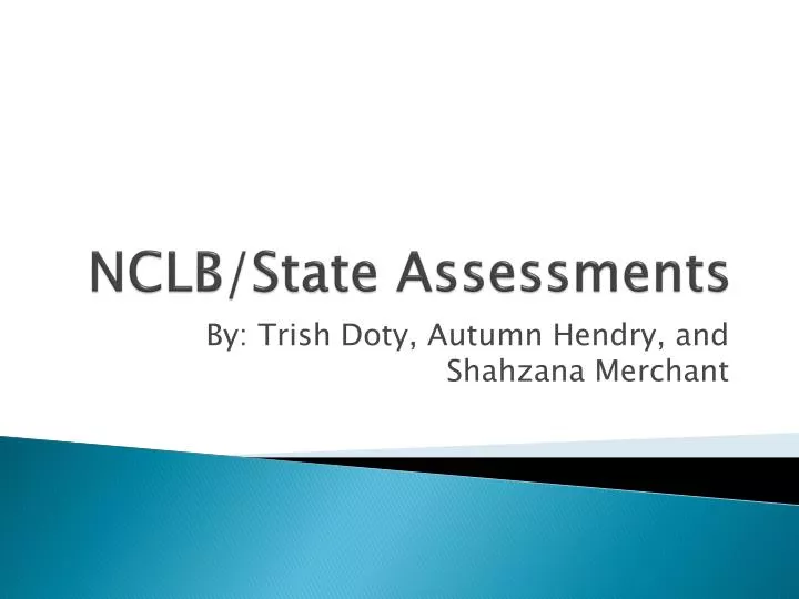 nclb state assessments