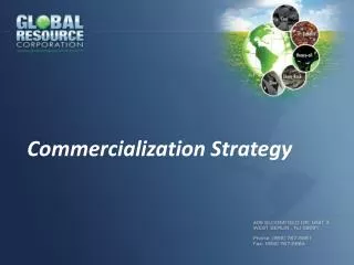 Commercialization Strategy