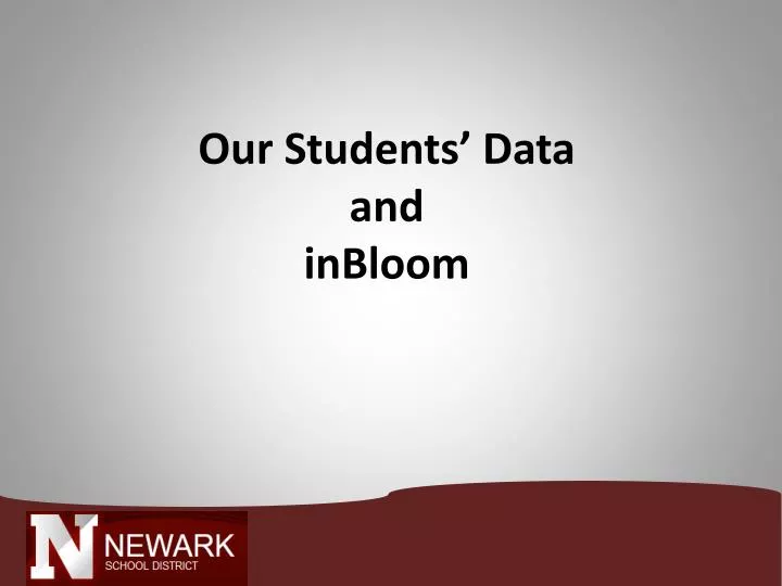 our students data and inbloom