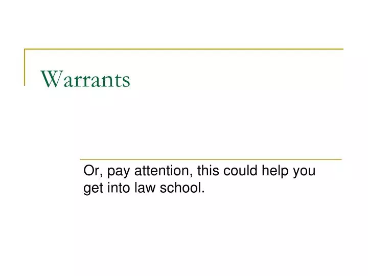 warrants