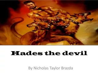 Hades the devil