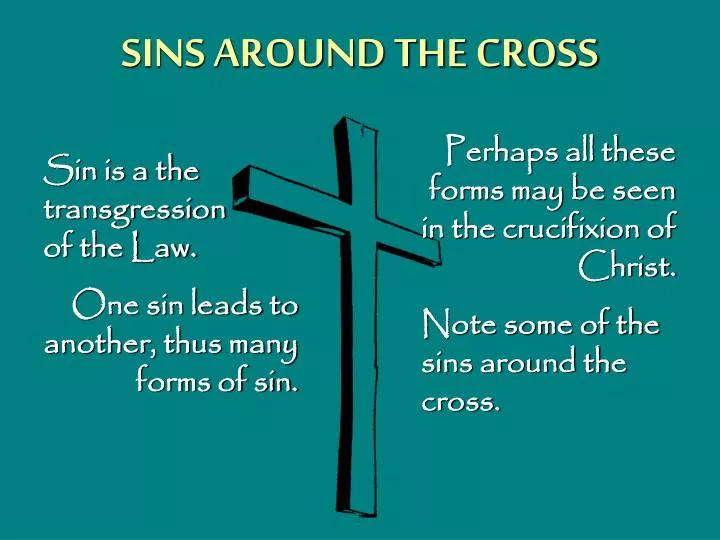 sins around the cross