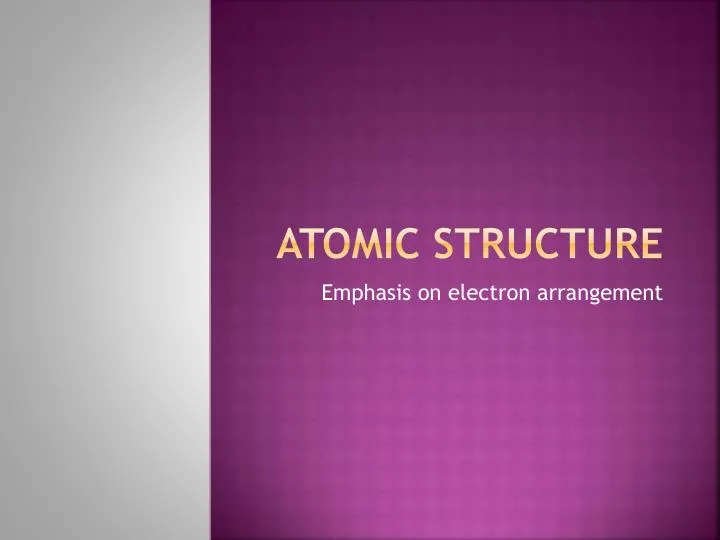 atomic structure