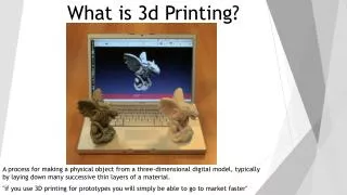 What is 3d Printing
