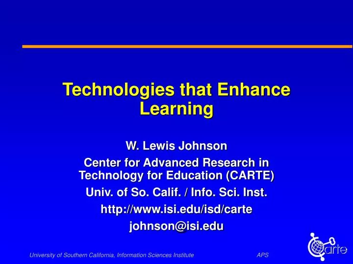 technologies that enhance learning