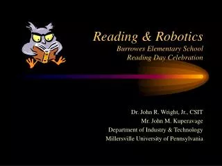 Reading &amp; Robotics Burrowes Elementary School Reading Day Celebration