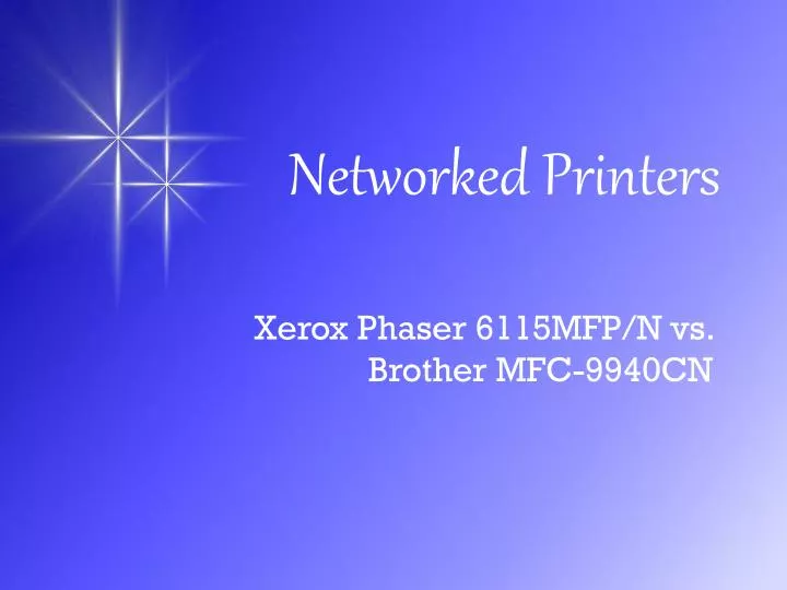 networked printers