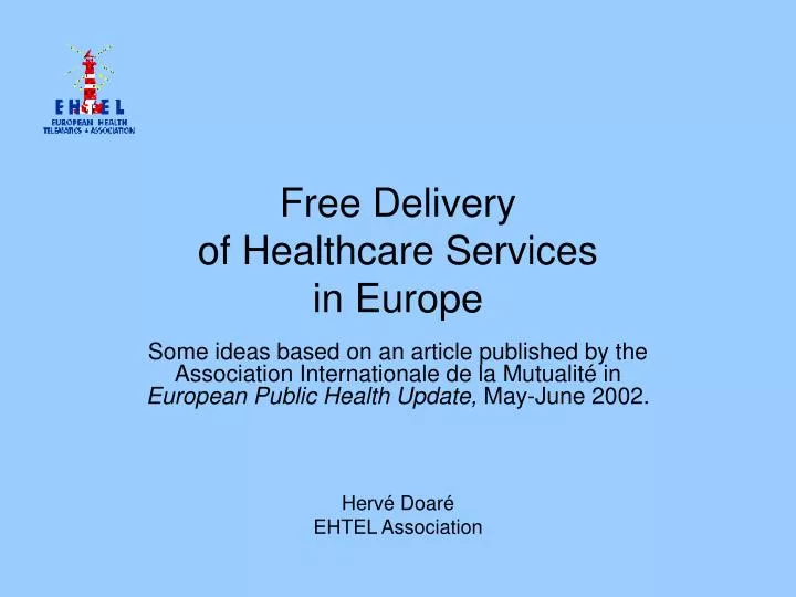 free delivery of healthcare services in europe