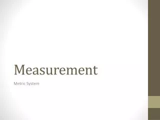 measurement