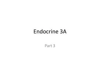 Endocrine 3A