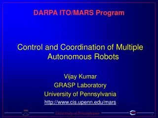 DARPA ITO/MARS Program