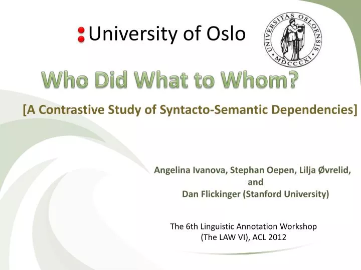 a contrastive study of syntacto semantic dependencies