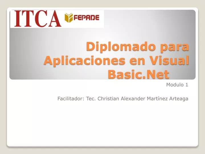 diplomado para aplicaciones en visual basic net