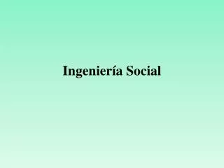 ingenier a social