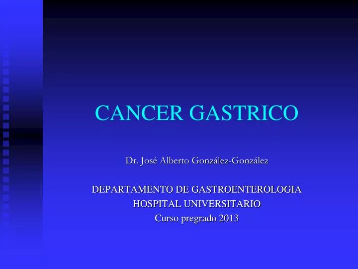 cancer gastrico