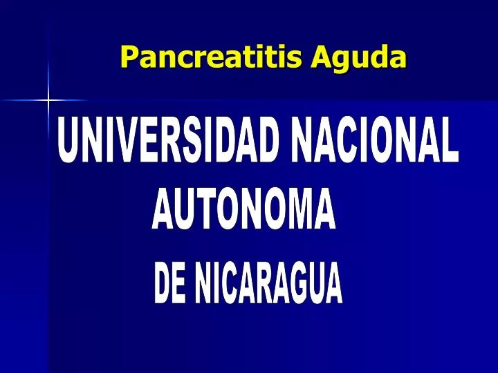 pancreatitis aguda