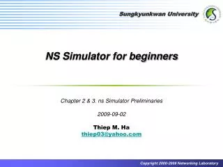 NS Simulator for beginners