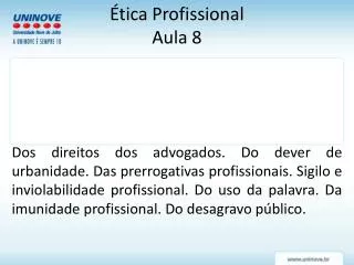 tica profissional aula 8