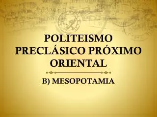 politeismo precl sico pr ximo oriental