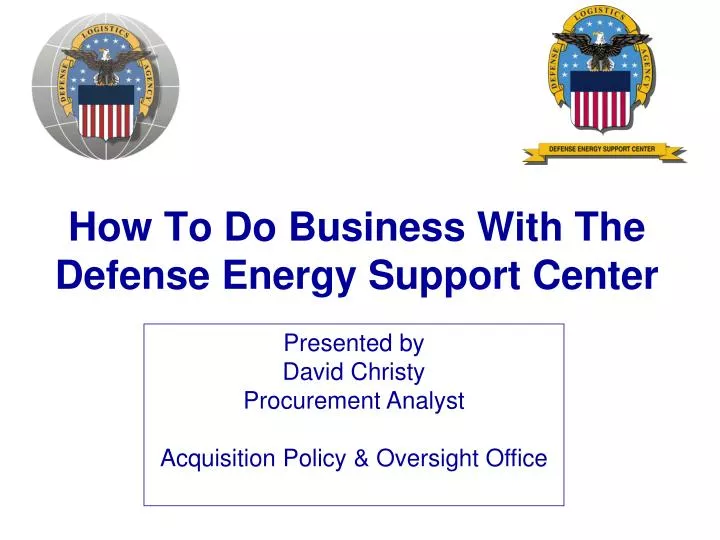 how to do business with the defense energy support center