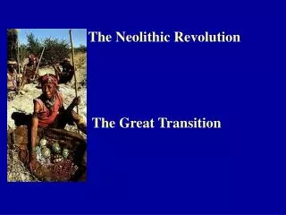 The Neolithic Revolution The Great Transition