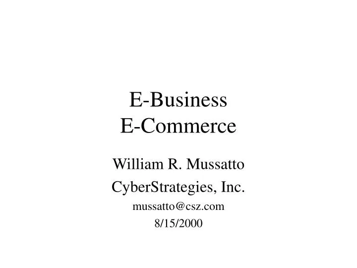 e business e commerce